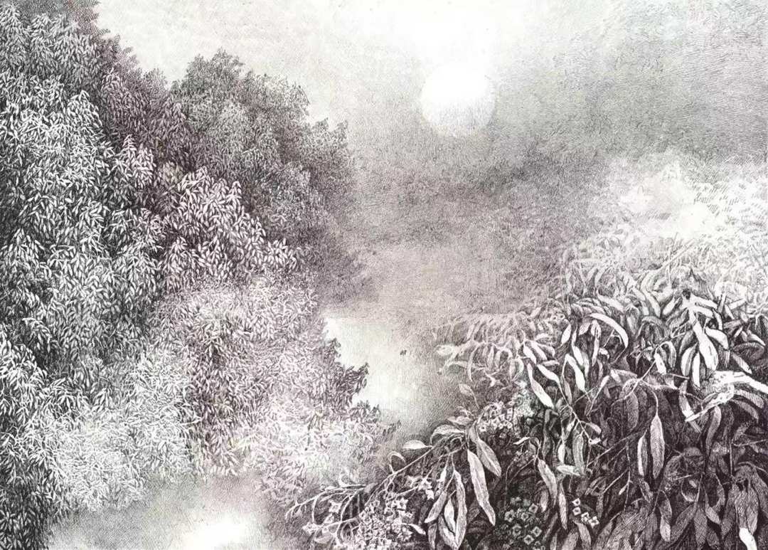 《沙枣花开十里香》39cm×54cm 2022年作