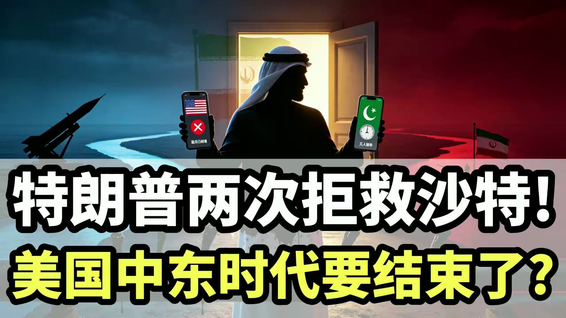 霍尔木兹未解，曼德又告急：特朗普两次拒绝沙特出兵，美国中东时代结束的第一声？