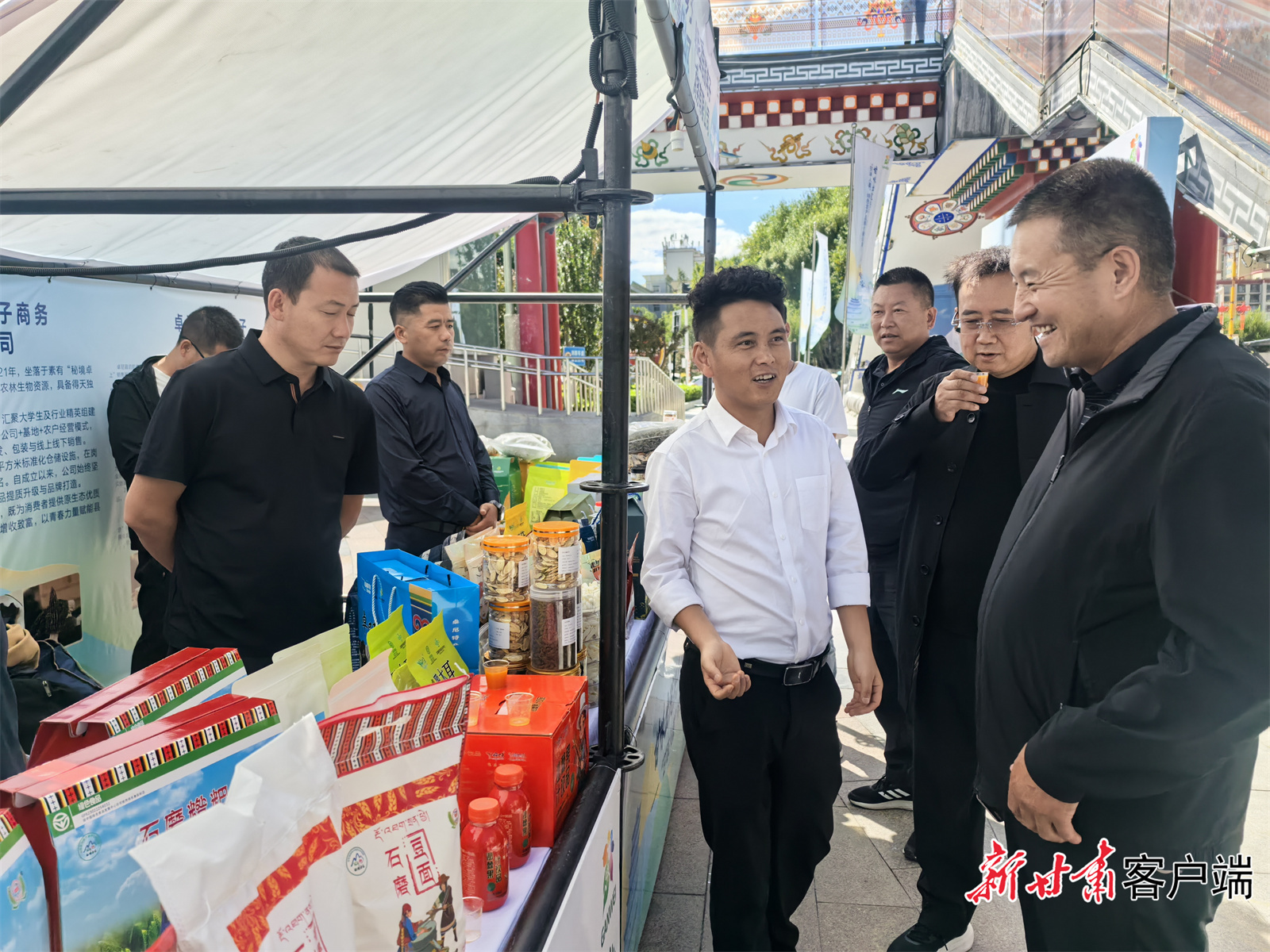 “甘味”农产品展示现场