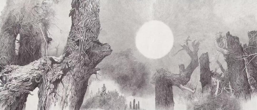 《生命之光》89cm×198cm 2022年作