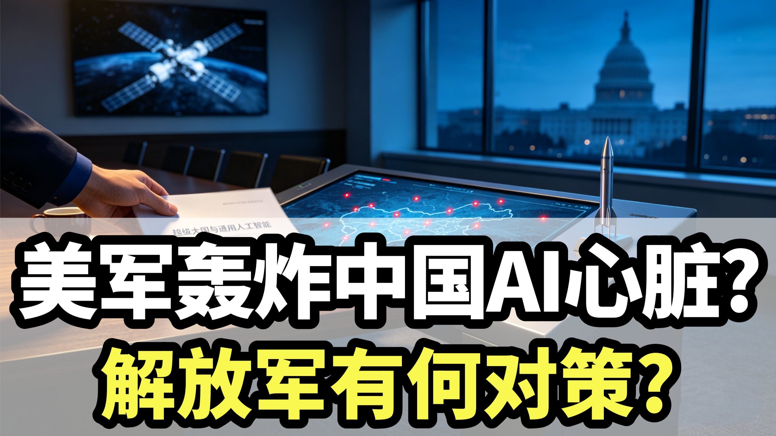 美军真准备轰炸中国AI心脏？外科手术式打击计划，解放军有何对策？