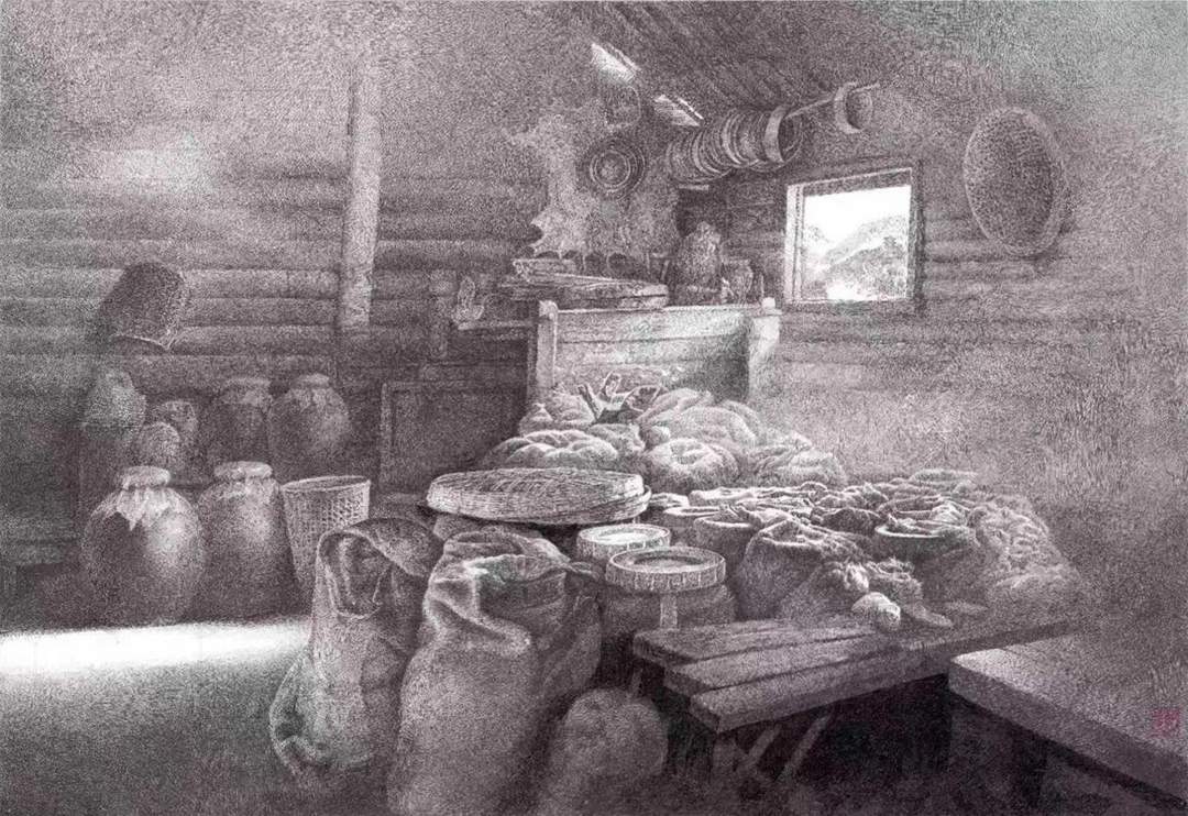 《有酒香的老屋》78cm×54cm 2013年作