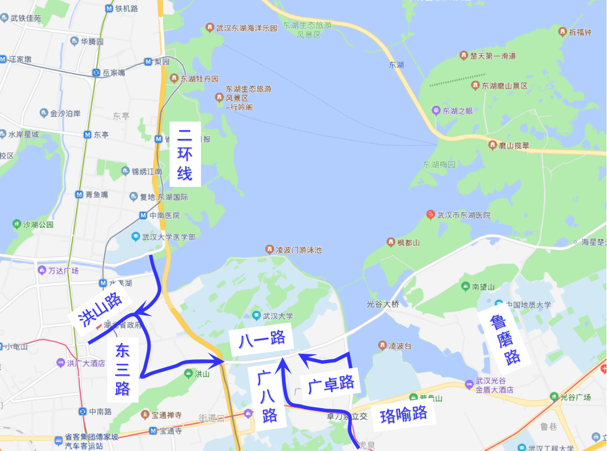 图3 第一期远端绕行线路图
