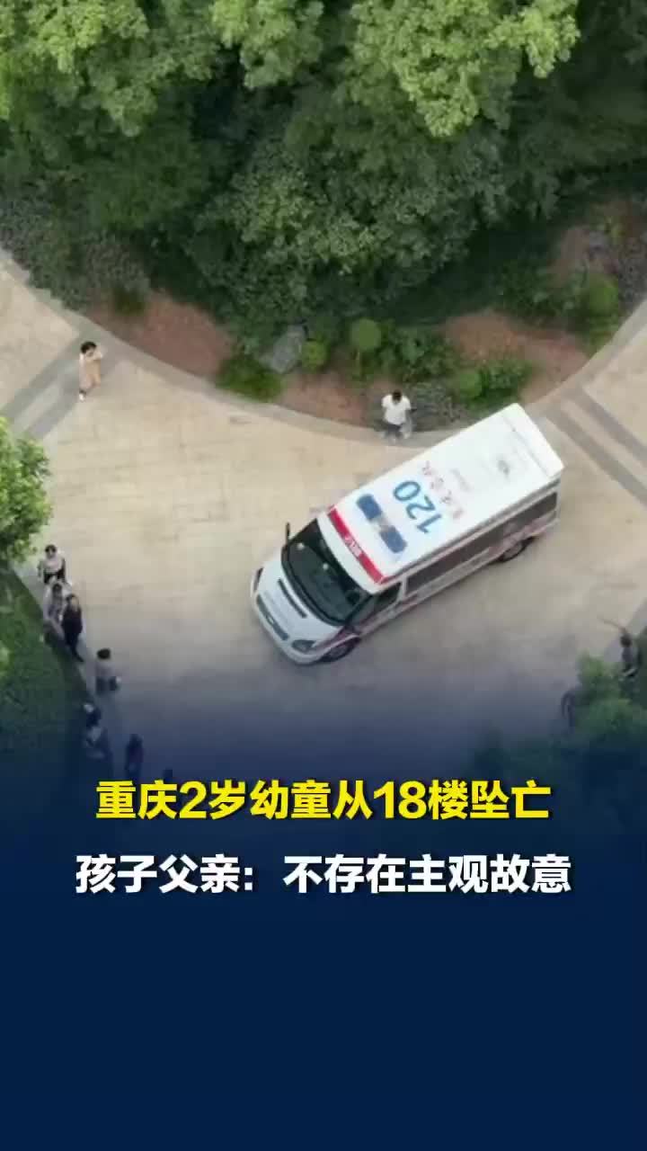 重庆2岁幼童18楼坠亡，母亲称父亲把孩子独留家中去遛狗，孩子父亲：不存在主观故意