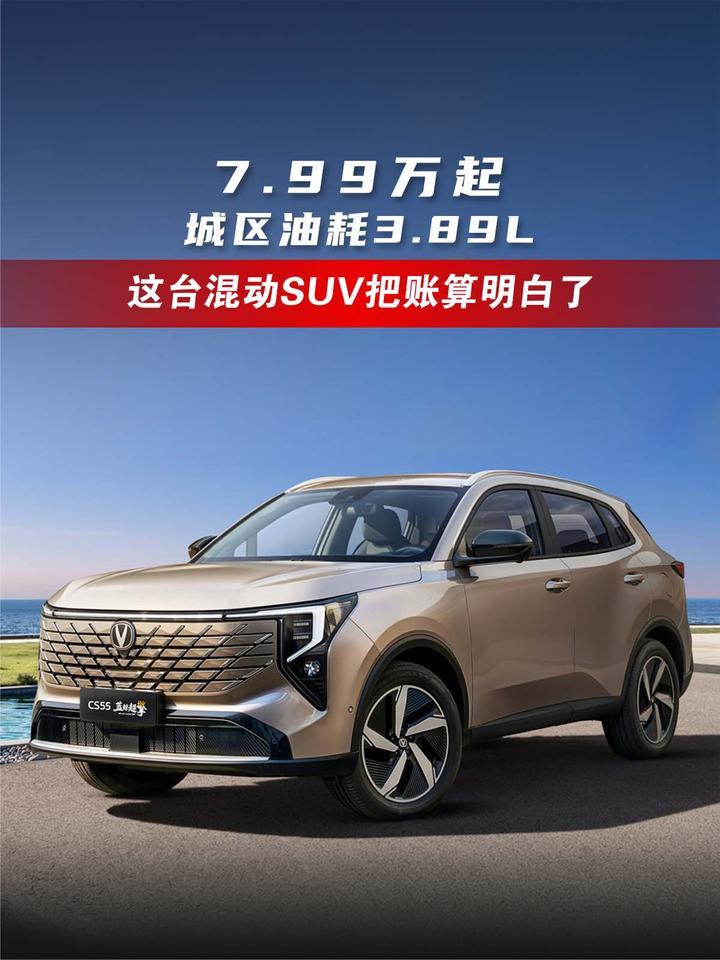 7.99万起，城区油耗3.89L 这台混动SUV把账算明白了