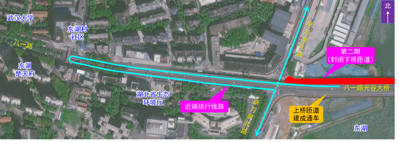 图5 第二期近端绕行线路图