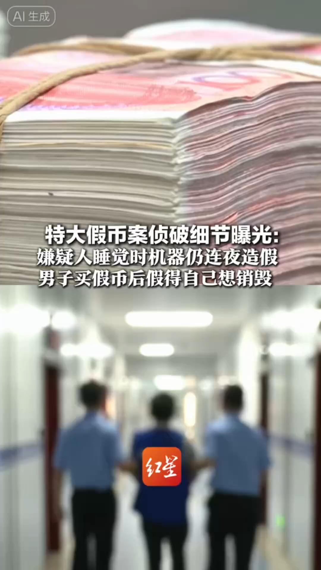 特大假币案侦破细节曝光：嫌疑人睡觉时机器仍连夜造假 甚至播放音乐掩盖印刷声响 男子买假币后假得自己想销毁