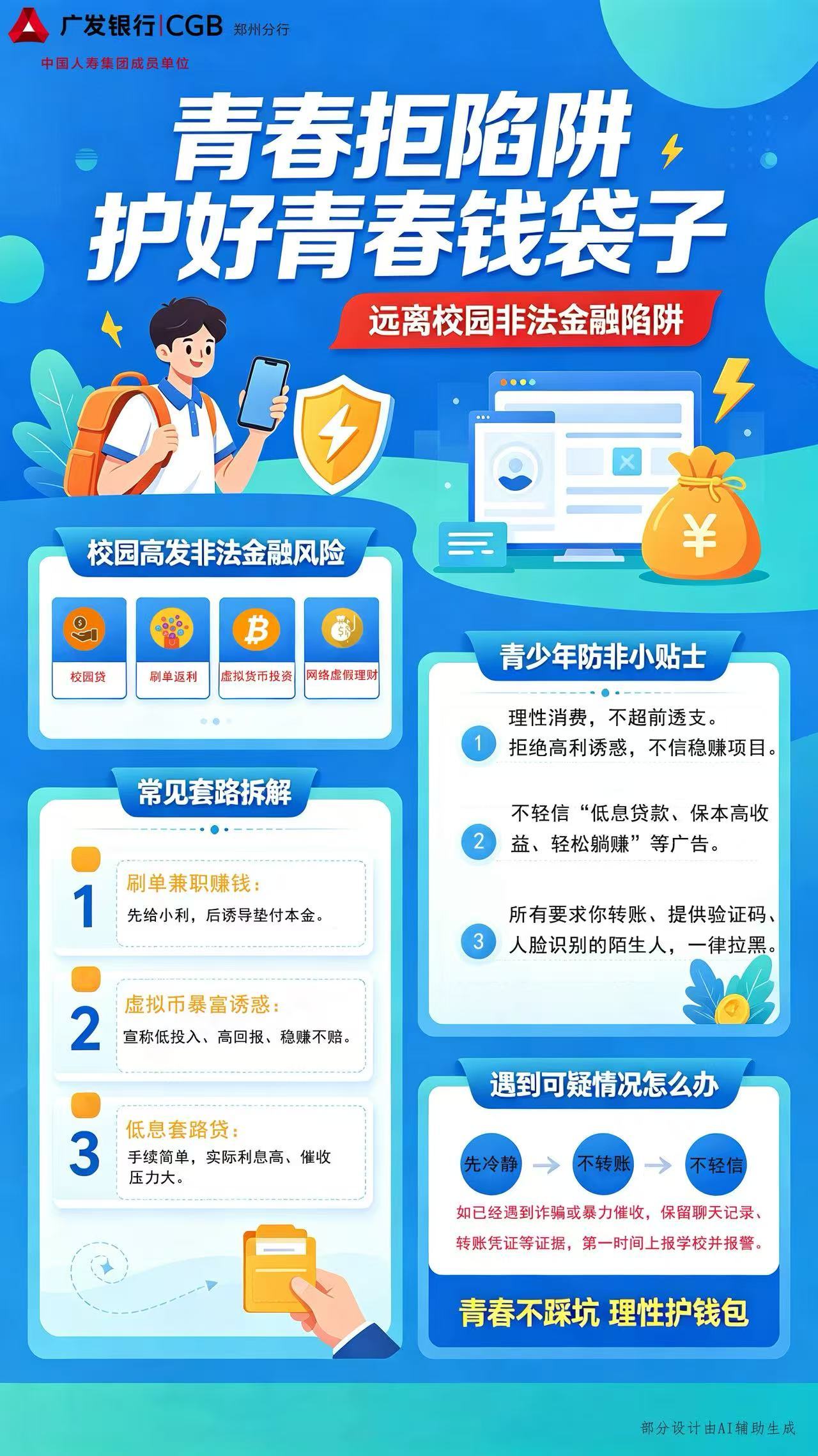 广发银行：青春拒陷阱 护好青春钱袋子