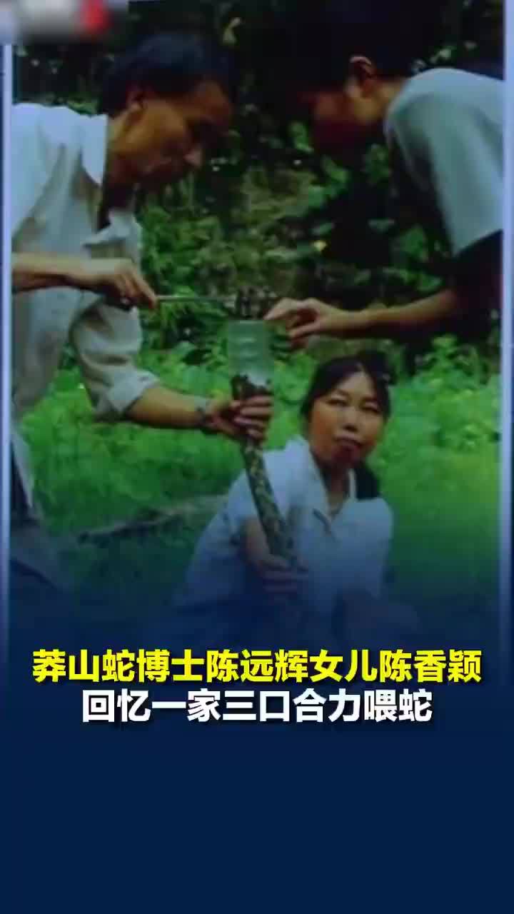 蛇博士女儿回忆一家三口合力喂蛇