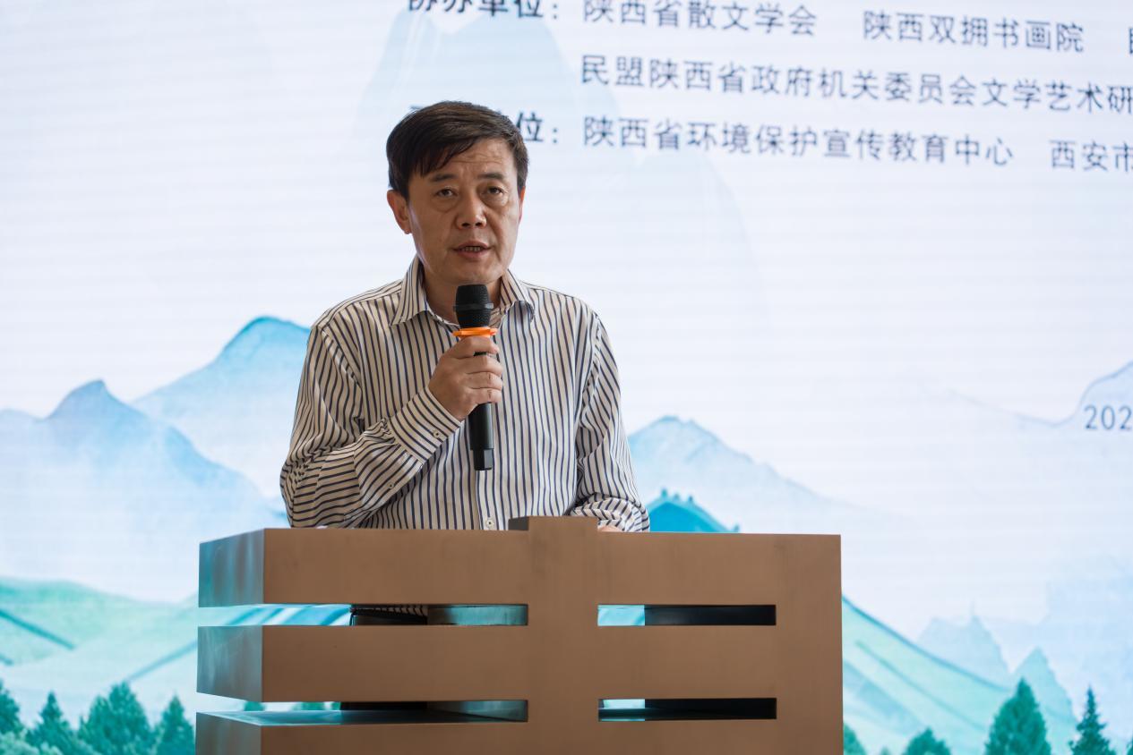民盟陕西省政府机关委员会副主委、省生态环境厅原二级巡视员冯永强讲话