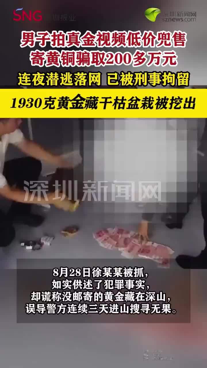 男子线上卖黄金线下寄黄铜骗200万