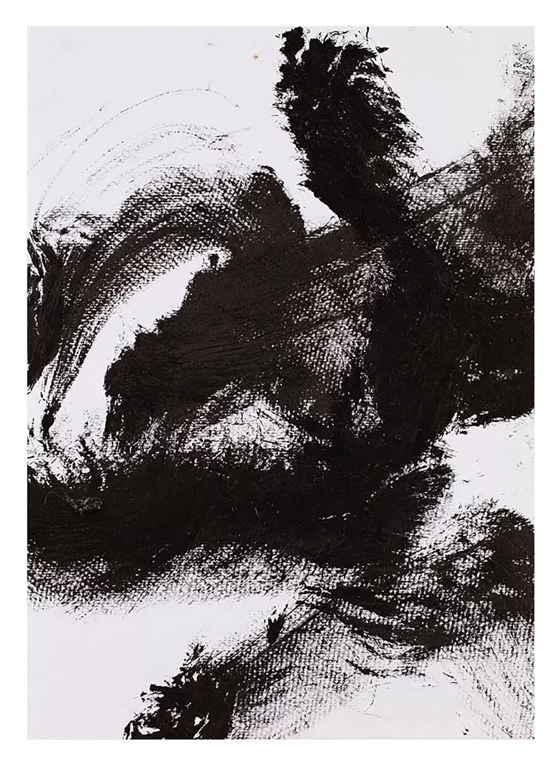 刘革/威尼斯双年展参展作品《第 39 宇宙/ 灵魂们的容貌-探幽索隐》水彩纸、焦墨 38cm×27cm 2026