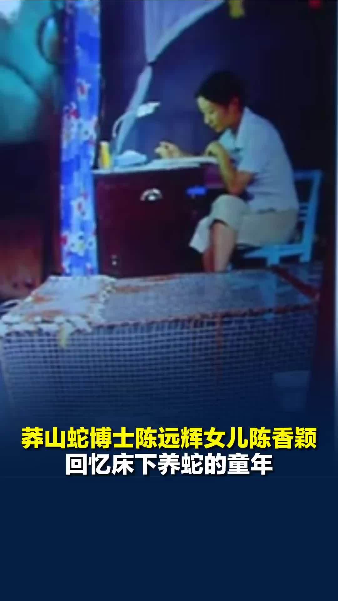 蛇博士陈远辉女儿床下养蛇的童年：曾经家里困难但是好吃的东西，鸡肉猪肉都被用来喂蛇