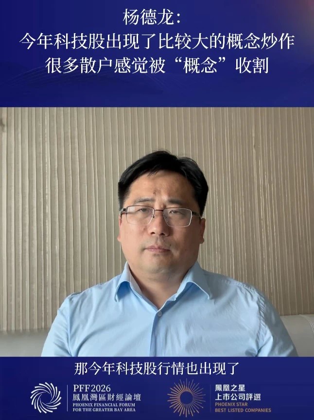 杨德龙：今年科技股出现了比较大的概念炒作，很多散户感觉被“概念”收割 #杨德龙称很多散户被概念股收割 #专家称科技股要做中国特色价值投资 #凤凰湾区财经论坛2026 #2026凤凰