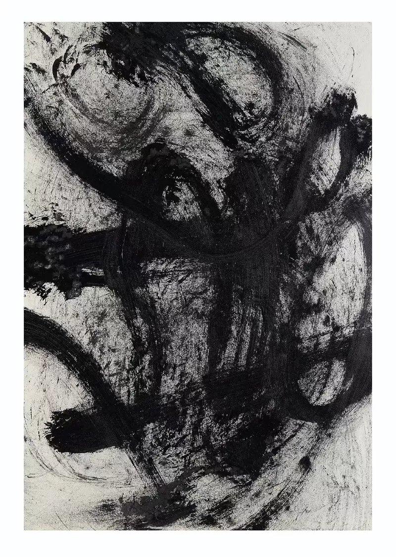 刘革/威尼斯双年展参展作品《第 129 宇宙/ 魔的委屈》素描纸、焦墨 76cm×52cm 2026