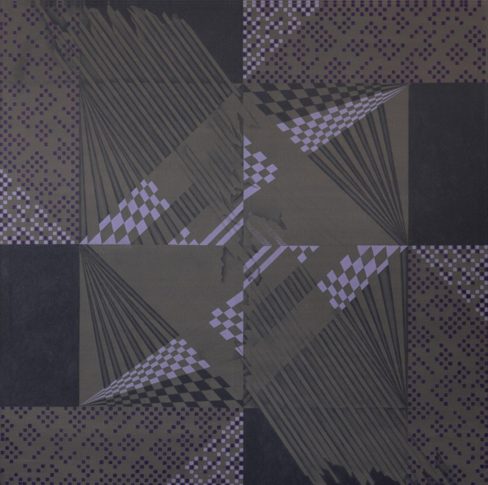 《弈》 120cm x 120cm 布面油画