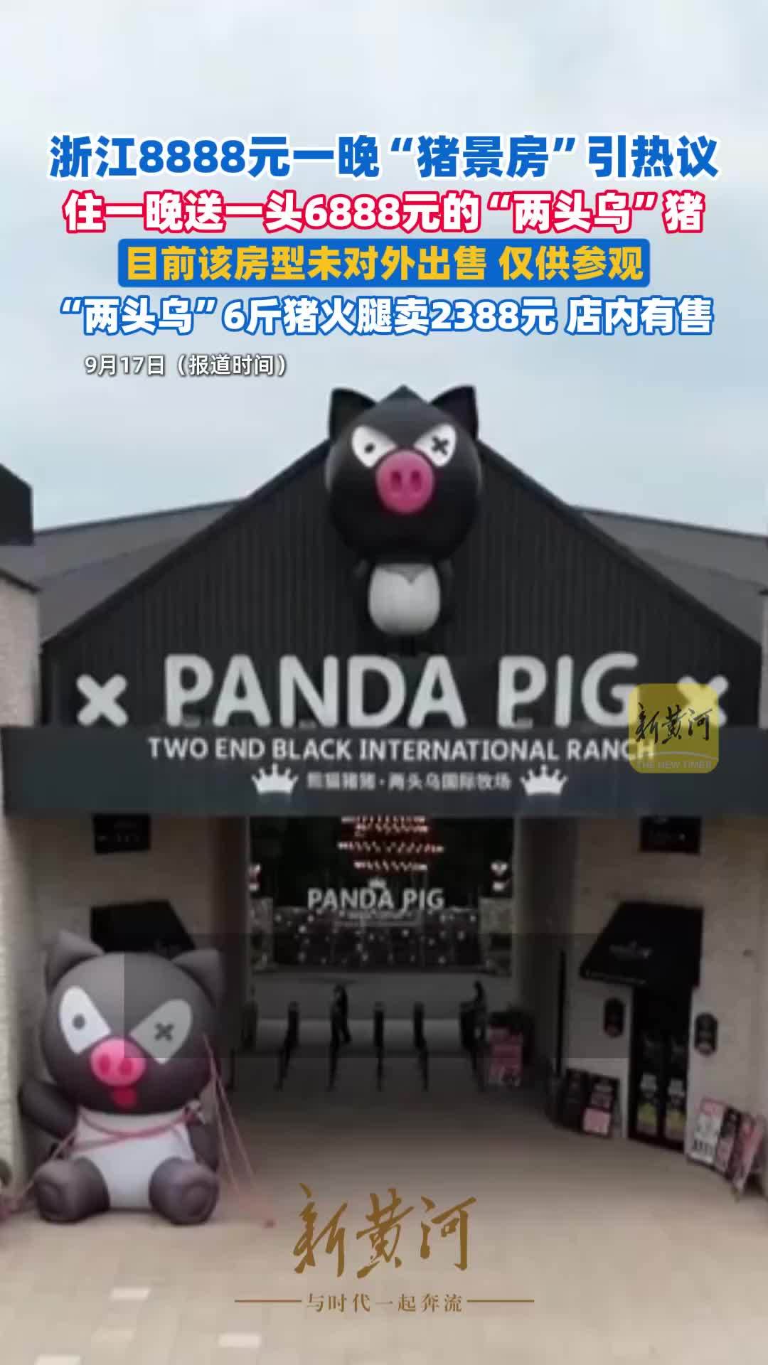 猪景房8888元一晚引热议，回应：另送一头价值6888元的猪