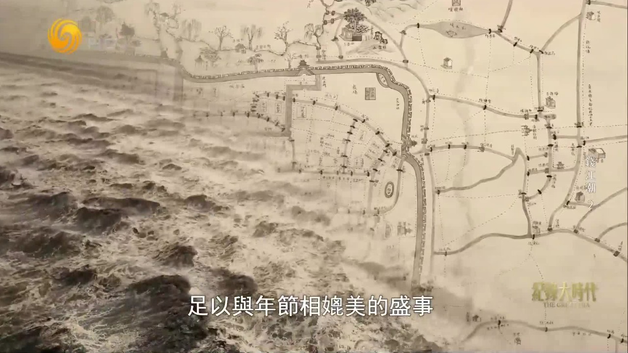 每年八月十八江边看潮，南宋人一年之中足以与年节相媲美的盛事