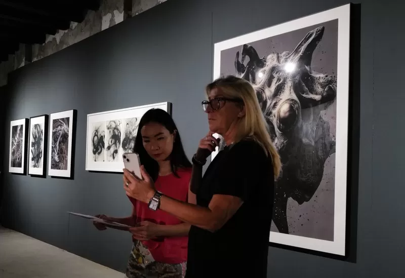 第61届威尼斯国际艺术双年展坦桑尼亚联合共和国国家馆的策展人Martina Cavallarin(右)