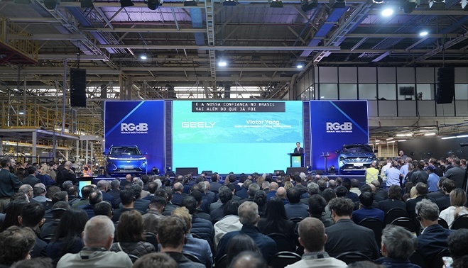 吉利雷诺巴西合作成果落地，Geely EX5 EM-i本地投产下线