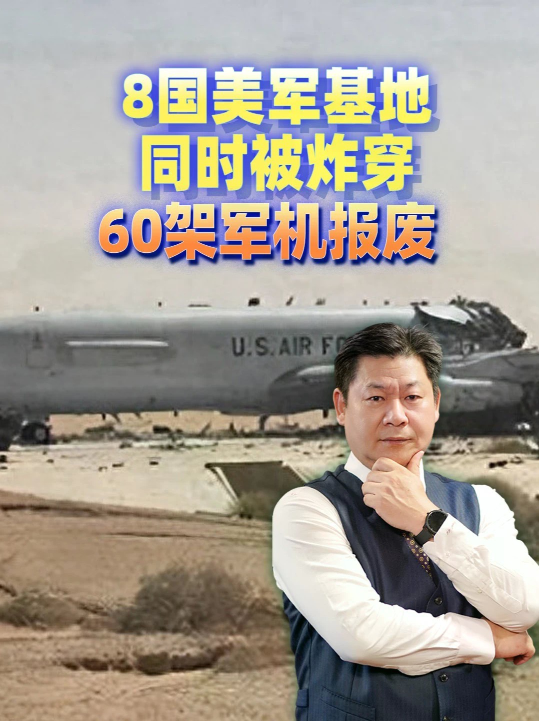 8国美军基地同时被炸穿，60架军机报废，特朗普这仗亏大了？ #零基础看懂全球 #全球创作者计划