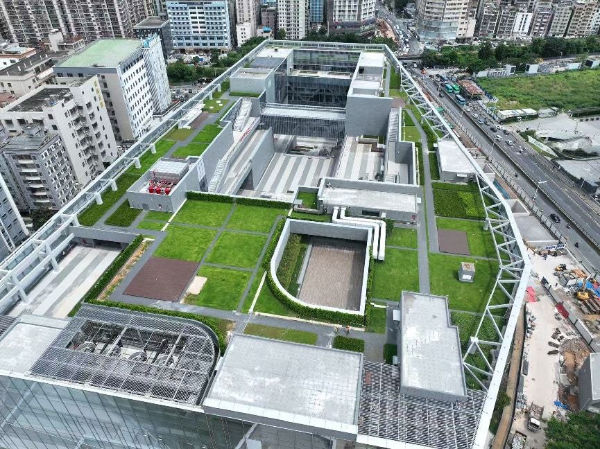 图说:筹备中的深圳市文化馆新馆俯瞰图