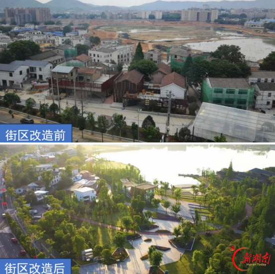 (后湖设计创意园街区改造对比。)