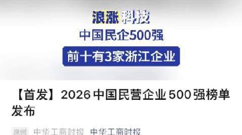 【#中国民企500强前十有3家浙江企业#】#吉利中国民企500强排名