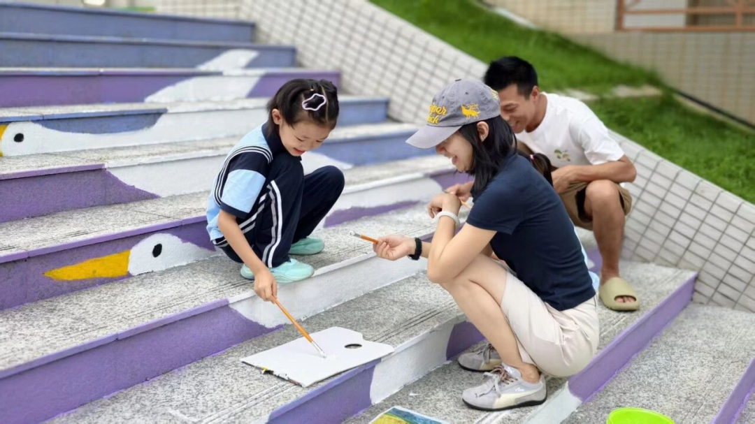 学生为主、家长辅助（南城阳光第六小学/图）