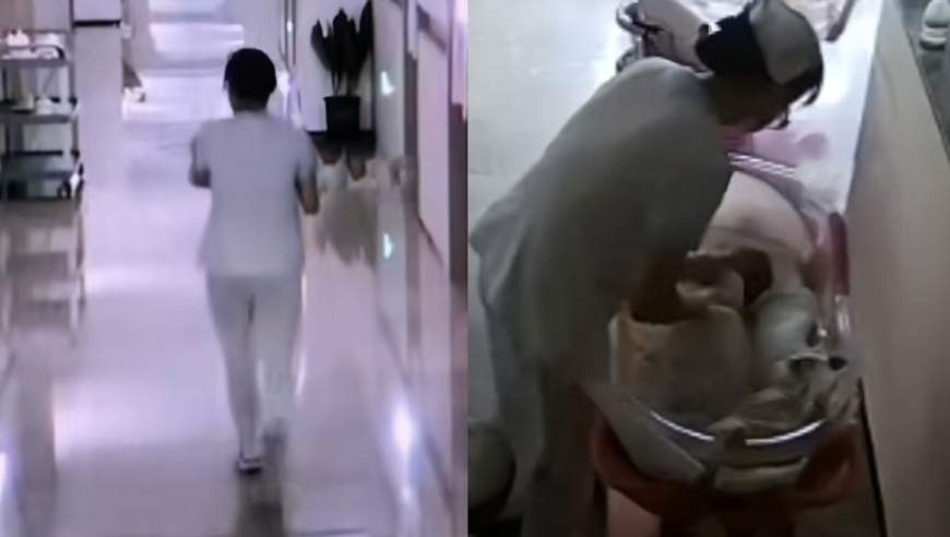 “他是个娃呀！”19天新生儿在月子中心被护工掐头扇耳光，妈妈看监控崩溃了