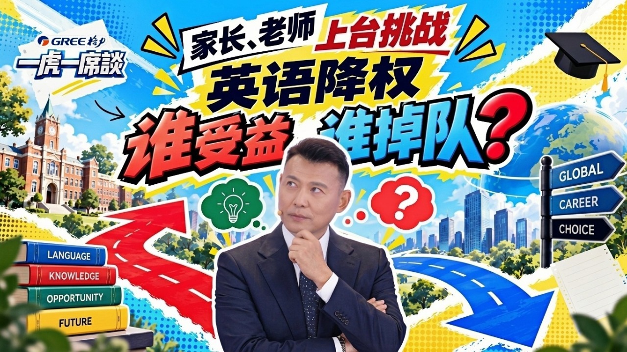 英语降权后，社会会不会重新加码？汤家凤继续开辩！家长、老师上台挑战踢馆