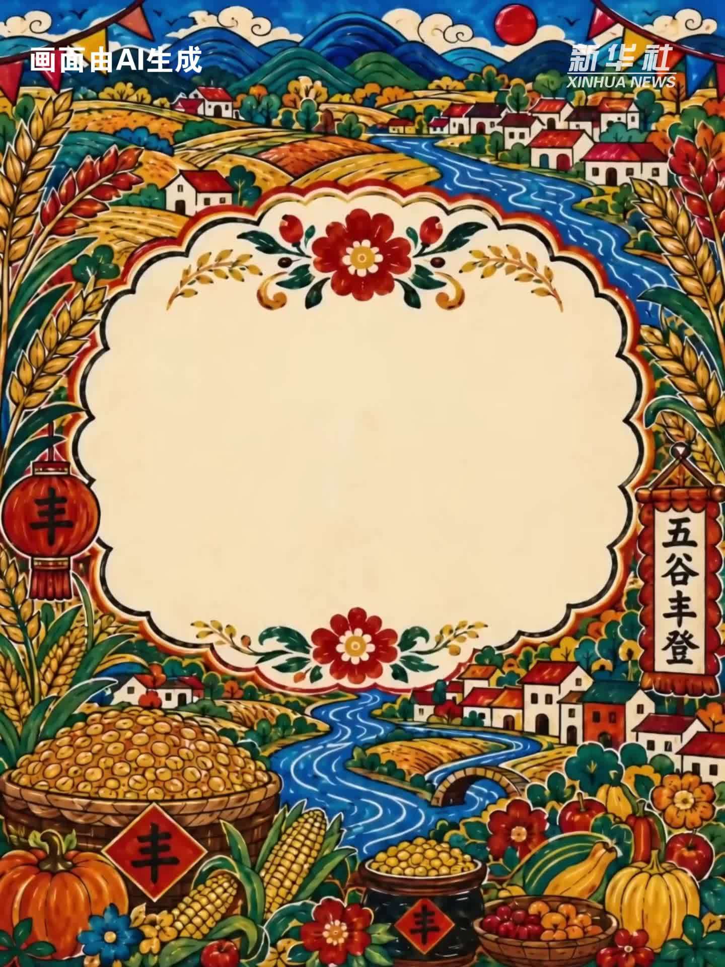 中国农民丰收节创意动画：山河锦绣 岁岁年丰