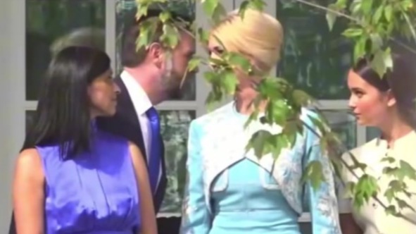 伊万卡带着会中文的女儿来白宫了