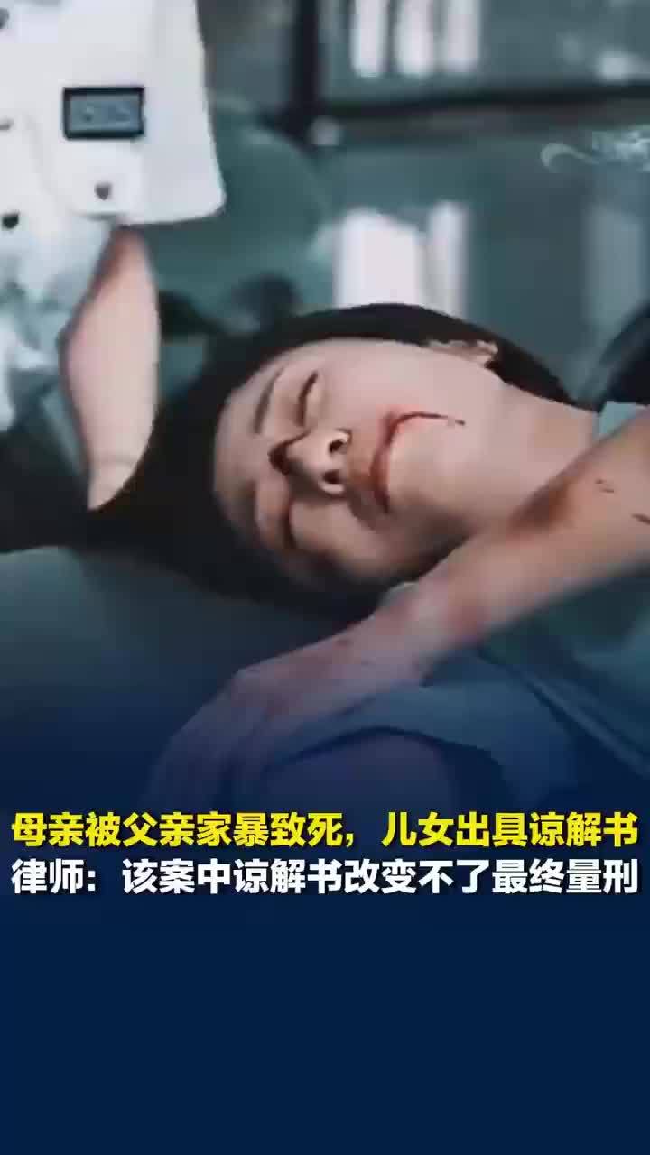 父亲杀妻儿女出具谅解书仍判死刑，律师称谅解书不足以改变杀妻案量刑