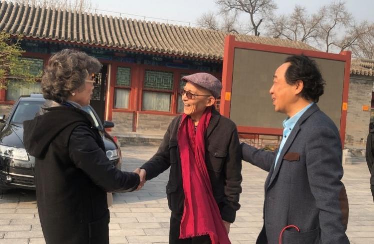 2019年,作者在北京与游本昌、宋春丽相聚