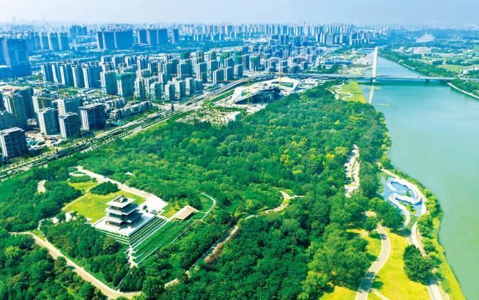 太平河片区各项工程快速推进。图片来源:石家庄新闻网