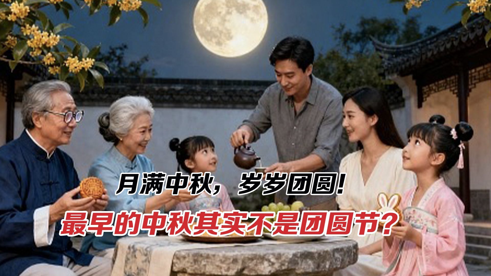月满中秋，岁岁团圆！最早的中秋其实不是团圆节？