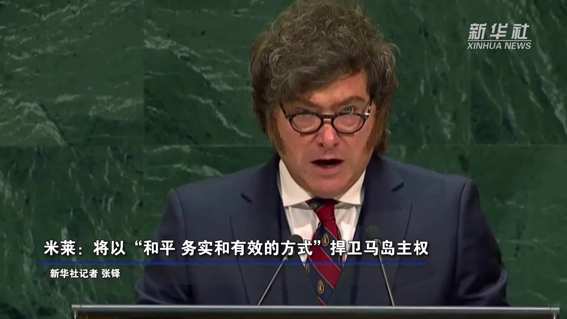 米莱：将以“和平、务实和有效的方式”捍卫马岛主权