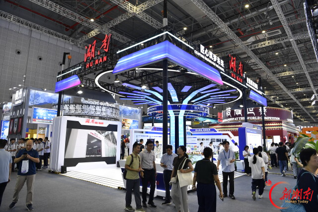 （湖南展馆。湖南日报全媒体记者 童迪 摄）