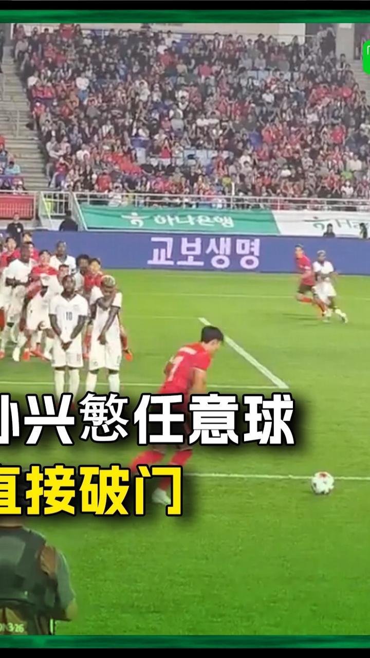 孙兴慜任意球直接破门！这球有点帅#孙兴慜 #韩国队