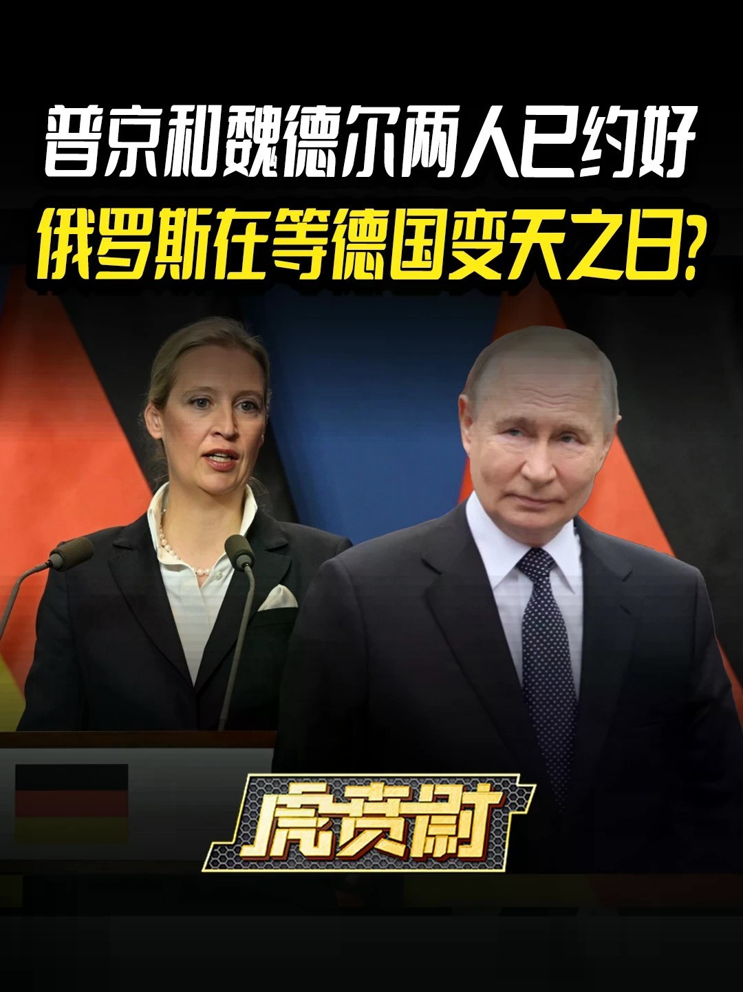 普京和魏德尔两人已经约好，俄罗斯在等德国变天之日？#全球创作者计划 #零基础看懂全球