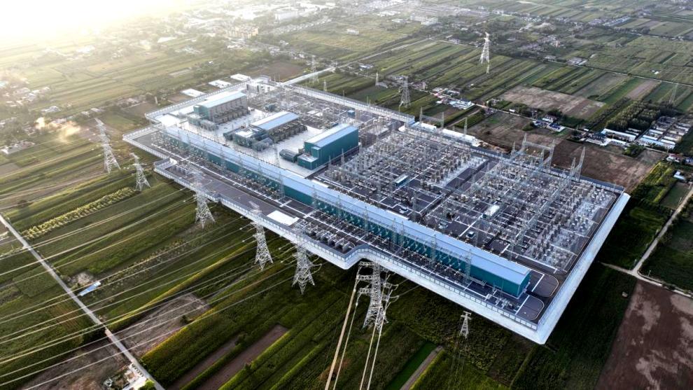 庆阳换流站。国网甘肃省电力公司供图