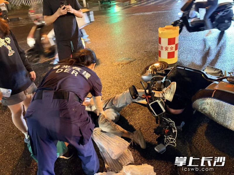 救援现场。