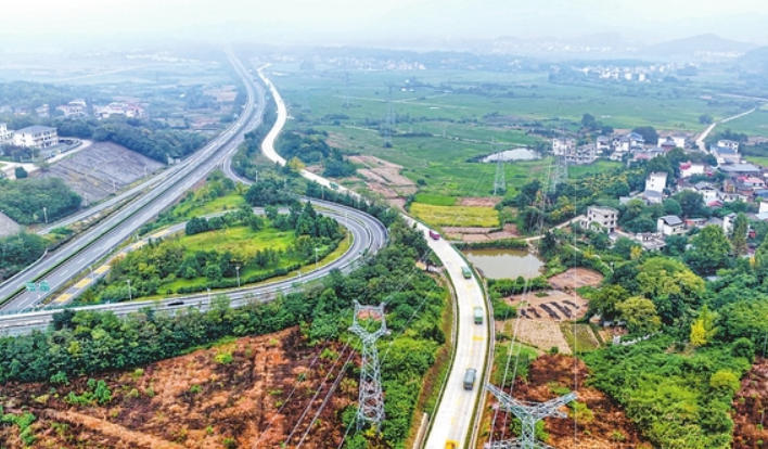 彭泽县黄花绕城公路连接线正式通车（图）