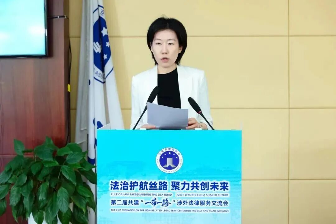 图为专委会秘书长郑寰发布第二批优秀案(事)例