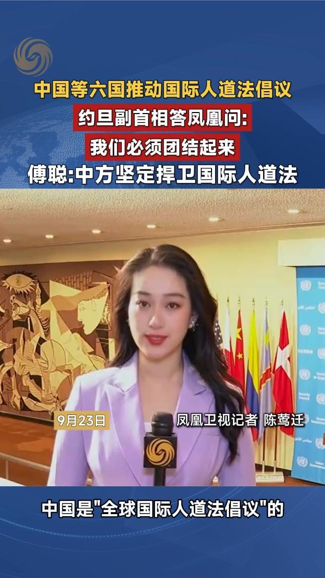 中国等六国推动国际人道法倡议，约旦副首相答凤凰：我们必须团结