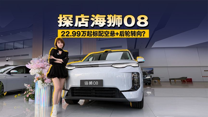 22.99万起标配空悬+后轮转向？探店海狮08，这波入门即豪配太狠了