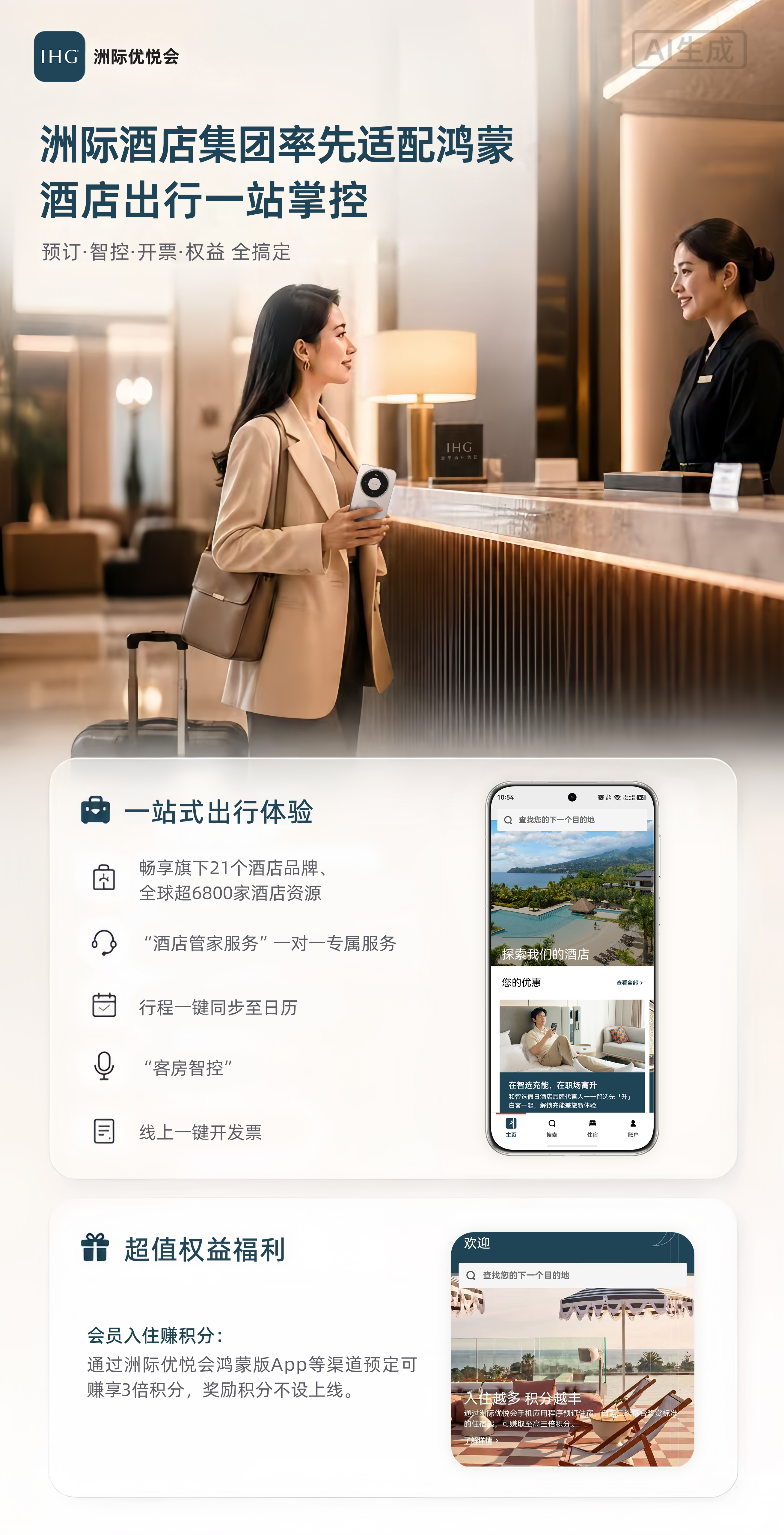 国际酒店集团首个!洲际优悦会App率先适配鸿蒙,再拓全球服务版图!