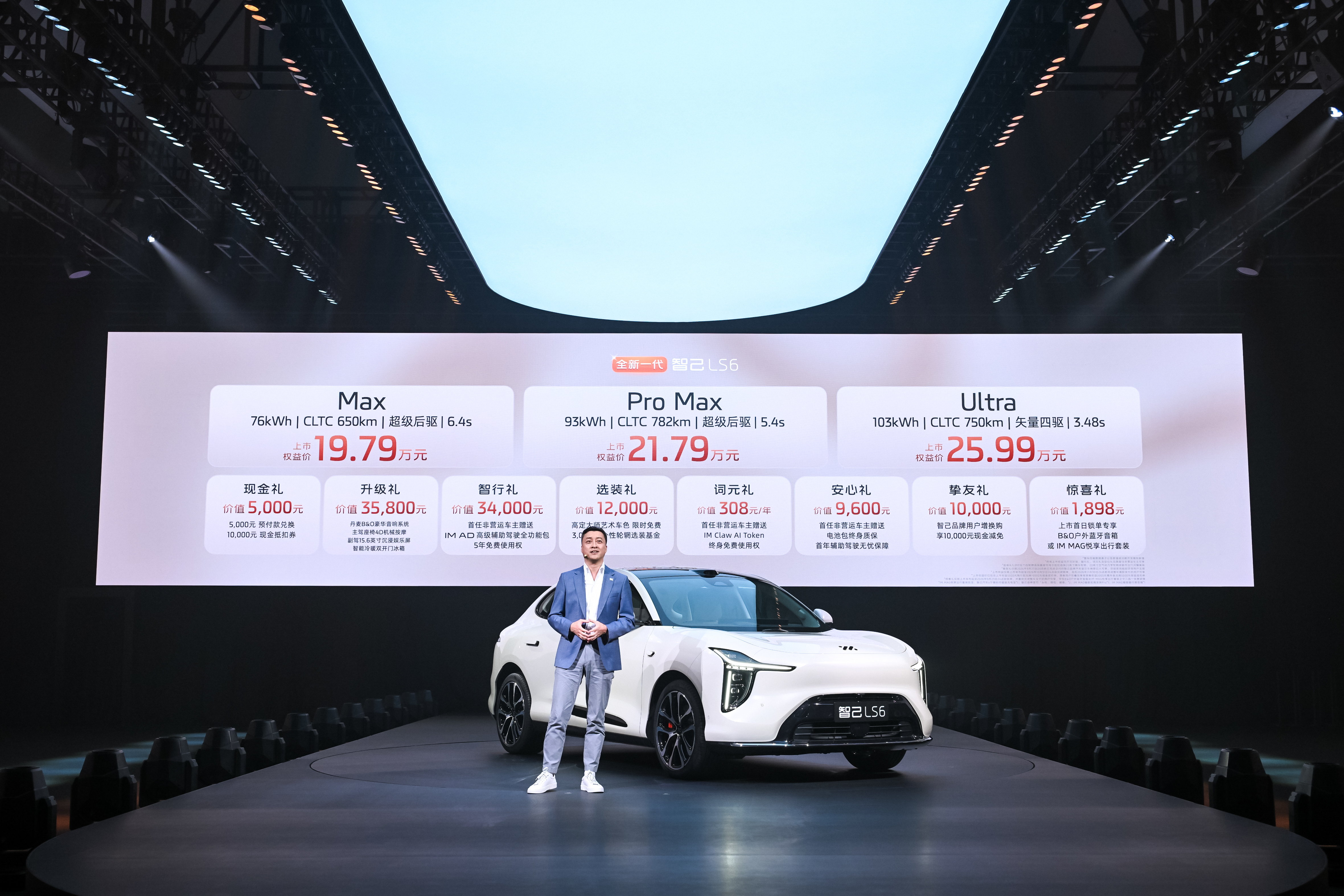 旗舰级技术下放20万以内！ 全新一代智己LS6上市权益价19.79万元起