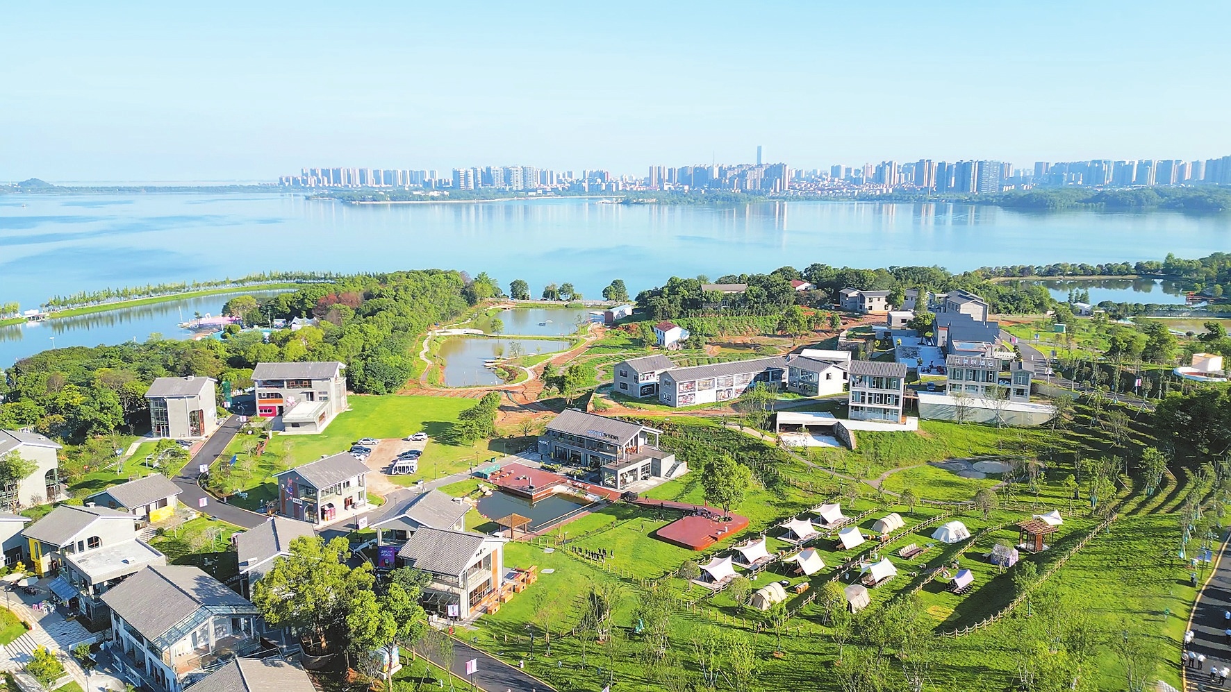 后浪公园俯瞰图。